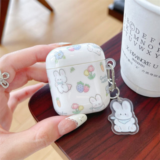 Thỏ Tulip Cho Airpods 1 / 2 3 Pro Pro Pro2 Airpods4 Bộ Tai Nghe Bluetooth Không Dây Vỏ Bảo Vệ Air Pods Pro 3 4 Vỏ Bảo Vệ Tai Nghe