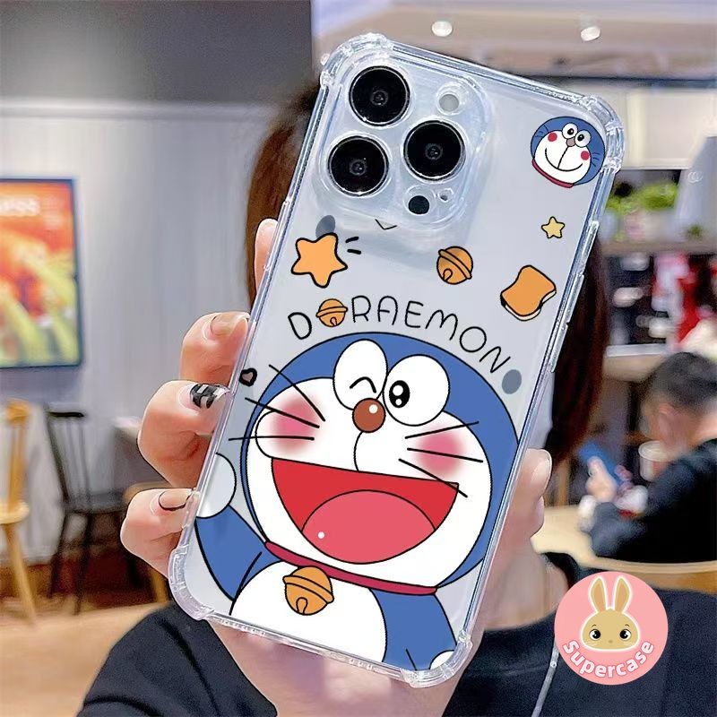 Ốp Điện Thoại Doremon Dễ Thương Cho Redmi Note 14 13 12 11 Pro Plus 10 9 8 7 Pro Max Turbo 12R 12s 11s 10s 9s 9T 8T + 5G 4G Vỏ Ngôi Sao Hoạt Hình Vui Vẻ Ốp Lưng Mềm Chống Sốc