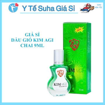 Dầu gió kim agi New Agimexpharm, dầu gió lăn làm ấm da, massage hỗ trợ thư giãn (9ml) (6ml) , Y Tế Suha có ship hỏa tốc