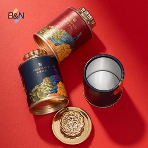 B & N Trà Rỗng Thiếc Có Thể Hộ Gia Đình Trà Xanh Kín Bình Di Động Nhà Hộp Đóng Gói Trà Nhỏ Hộp Đựng Giấy.