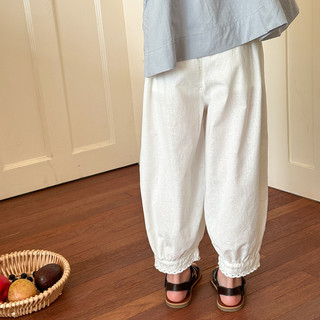 Quần cotton cho bé gái, quần cotton chải thoải mái, dễ giặt, quần thường ngày