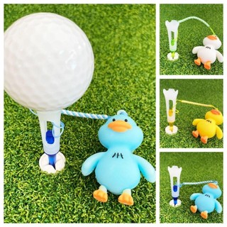 YONDR Duck Golf Tee, Áo thun cao su chơi gôn hoạt hình chống mất bằng nhựa, Gói tập chơi gôn bền 83mm Cải thiện độ chính xác Golf Hình dạng mới lạ Tee ngoài trời