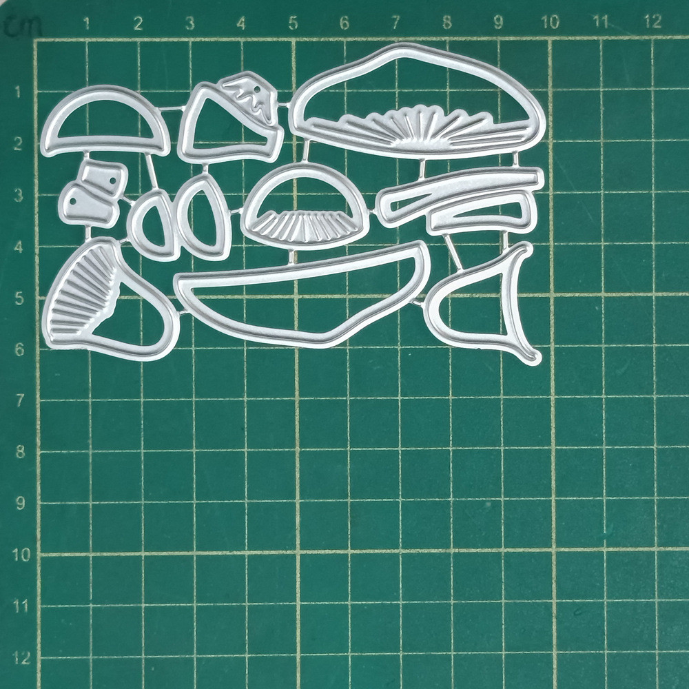 Bộ dụng cụ cắt nấm scrapbook - Khuôn cắt DIY bằng thép carbon Khuôn dập nổi và tạo hoa văn trang trí nghệ thuật giấy