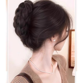 Bun Hair Piece dành cho nữ, Bánh rán tóc Updo có kẹp màu vàng, Bánh phồng cao cấp Chignon cho vẻ ngoài thanh lịch (Có sẵn màu sắc tự nhiên)