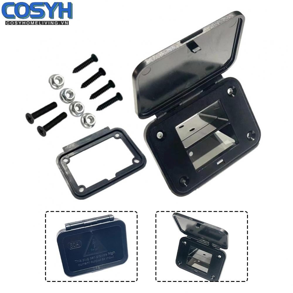 <cosyh>Flush Mount Bracket with Waterproof Pad Long lasting 50A Panel Plug for Anderson