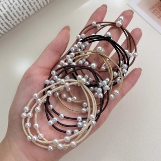 Ins Ngọc Trai Đầu Influencer Tóc Hàn Quốc Dây Tóc Phụ Kiện Tóc Cô Gái Phù Hợp Với Dây Cao Su Nữ Dây Buộc Tóc Vòng Tay Dual-Sử Dụng 5.21 YMMT