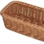 Khay đan giả BAMBOOB, Giỏ đựng đồ bằng mây giả bền bằng nhựa, Trang trí bàn làm việc Hình chữ nhật đa năng Hộp đựng đồ lặt vặt Trang chủ