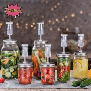 Pnpia 86mm / 70mm Bình miệng rộng lên men Bồn rửa thực phẩm Nắp Boutique Set