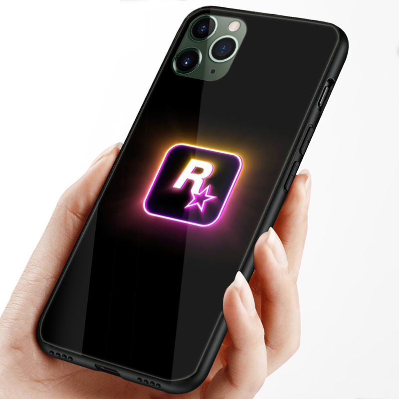Ốp điện thoại di động kính cường lực Grand Theft Auto 6 GTA VI cho iPhone 16 15 14 13 12 11 Pro XS Max Plus Mini X XR 8 7 6s SE2 / 3