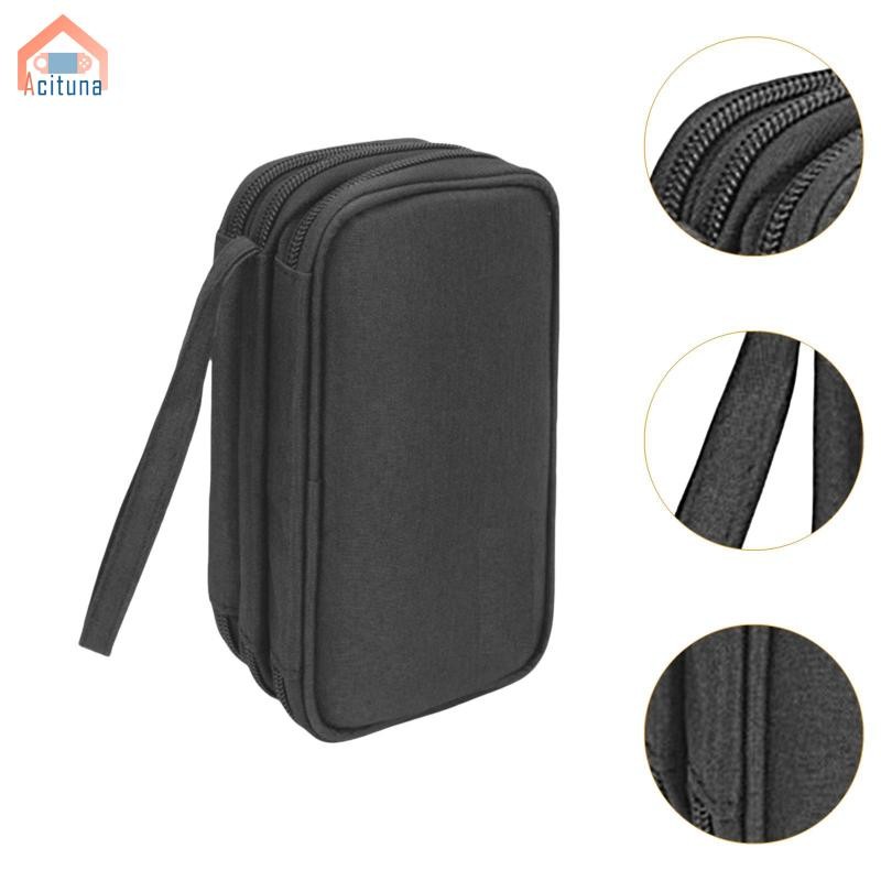 Hộp đựng thẻ USB chống mài mòn Vải Oxford giữ 30 miếng Hộp đựng ổ đĩa ngón tay cái chống sốc cho du lịch