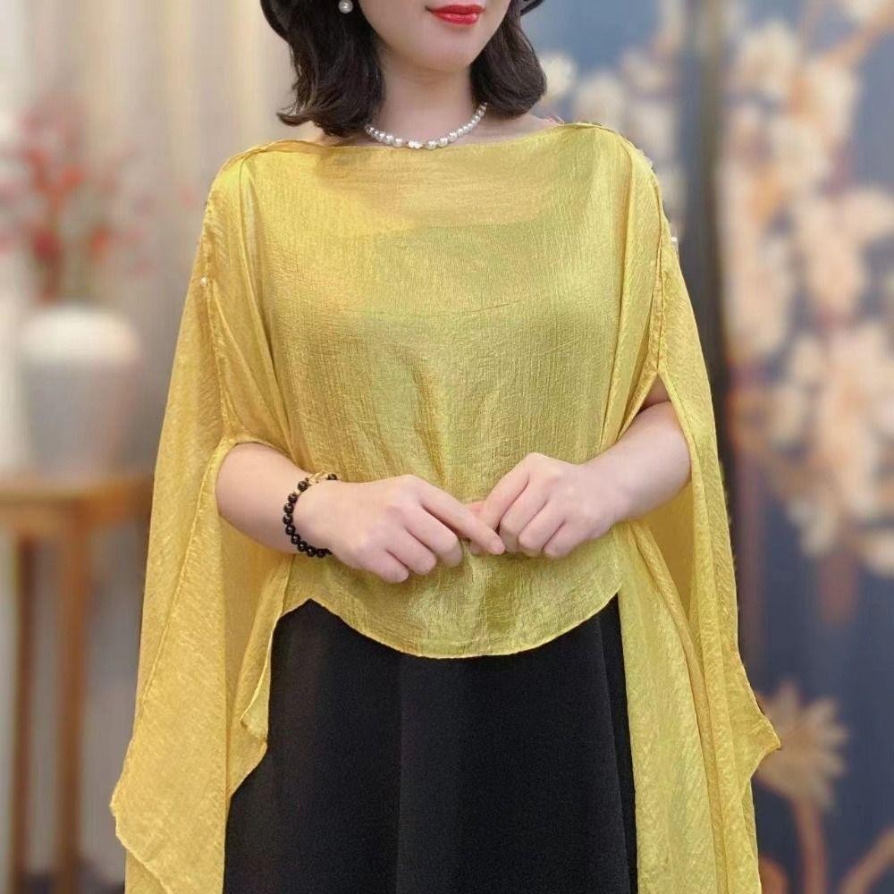 Khăn choàng và áo cardigan dài SUNKISSD, phù hợp với áo dạ hội voan màu tinh khiết