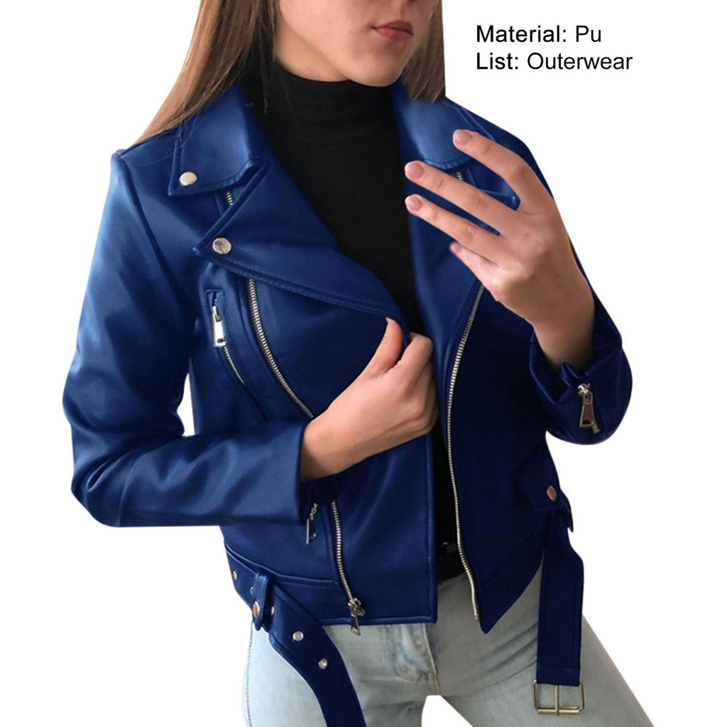 Xia| Áo khoác Biker Dây kéo Fly