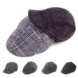 Mũ vịt caro RISEDOT phong cách newsboy ấm áp, phù hợp thu đông