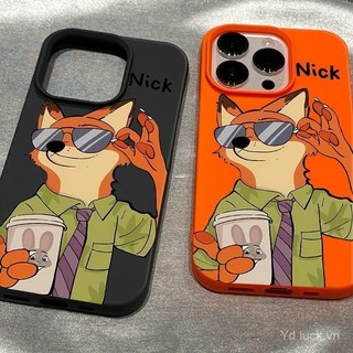 Ốp bảo vệ điện thoại Nick sành điệu mát mẻ Có kính râm dùng cho iPhone 14 15 16 promax 13 12 11 pro max 14pro 15pro 16 pro 13promax 14plus Vỏ linh hoạt chống rơi