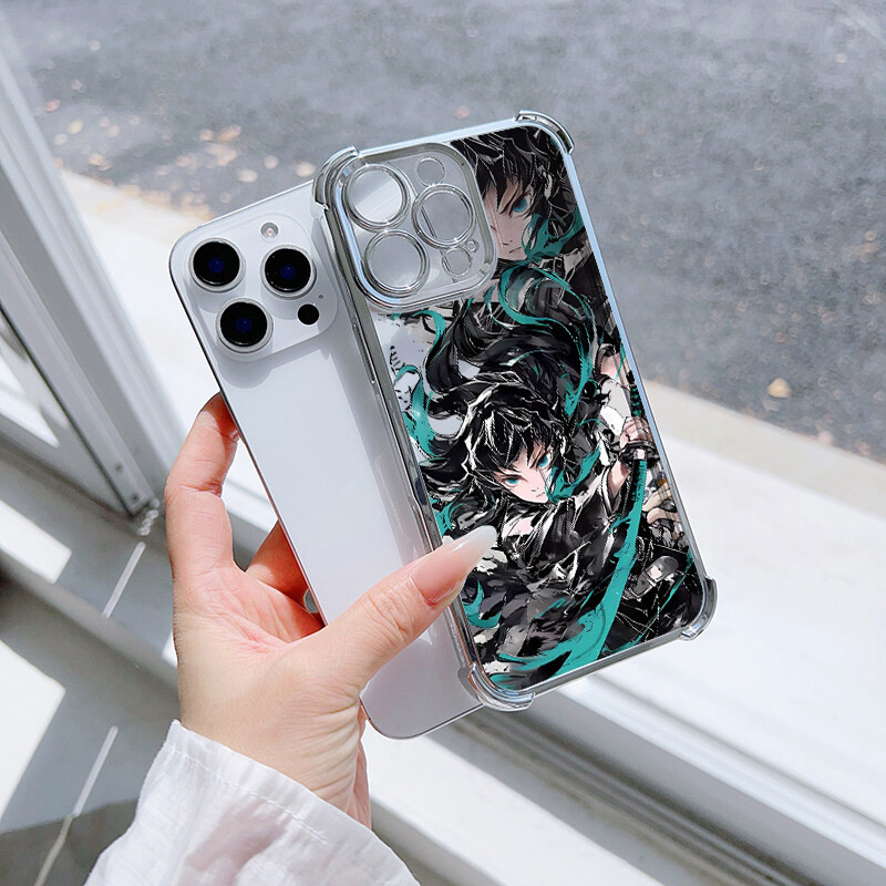 Ốp Lưng Anime Demon Slayer Tokitou Muichirou Cho Samsung Galaxy A15 A55 A35 A14 A34 A23 A05 A32 A05S A53 A06 A16 A12 A52 A13 A24 A22 A25 A33 Vỏ MạElectroplated
