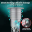 Vòng niêm phong ống thoát nước bằng silicon Ống thoát nước thoát nước sàn Chống mùi Cống thoát nước Nút chặn vòi hoa sen Phụ kiện phòng tắm