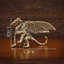 PWSEND Pterosaur Dragon Trang trí, Tượng Pterosaur cổ điển bằng đồng thau nguyên khối, Tượng nhỏ thần thoại Trung Quốc Tượng nhỏ hình rồng thần thoại Trang trí bàn làm việc tại nhà