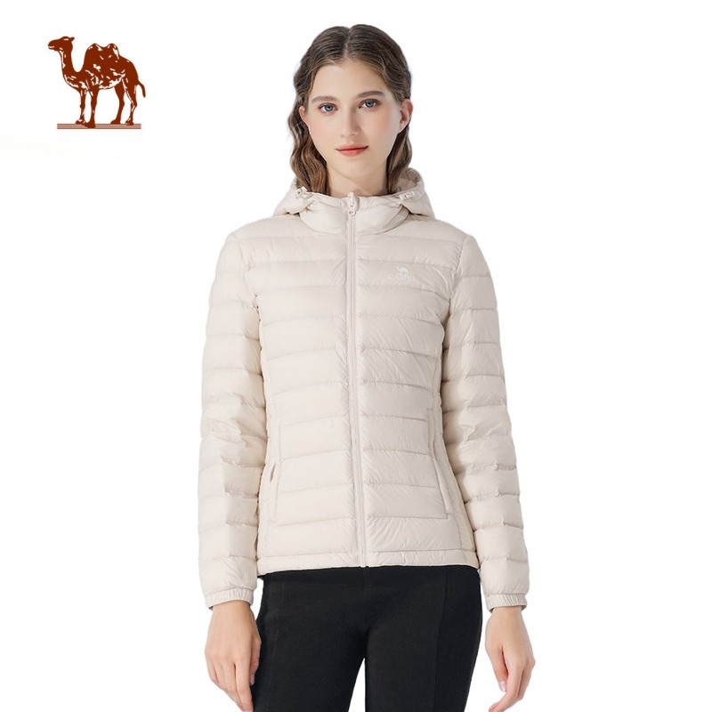 Ảnh Áo khoác CAMEL CROWN Down Áo khoác nam nữ có mũ trùm đầu chống gió thông thường Áo khoác ấm áp 1