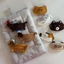 JVSUB Kẹp Tóc, Kẹp Tóc Móc Mèo Handmade, Động Vật Mũ Hoạt Hình Bouncy Chó Bé Gái Nổ Kẹp Dành Cho Nữ & Nam
