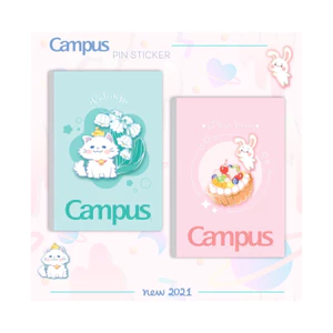 Tập vở sinh viên Campus KN 120 trang PIN STICKER. - Văn phòng phẩm BIBI