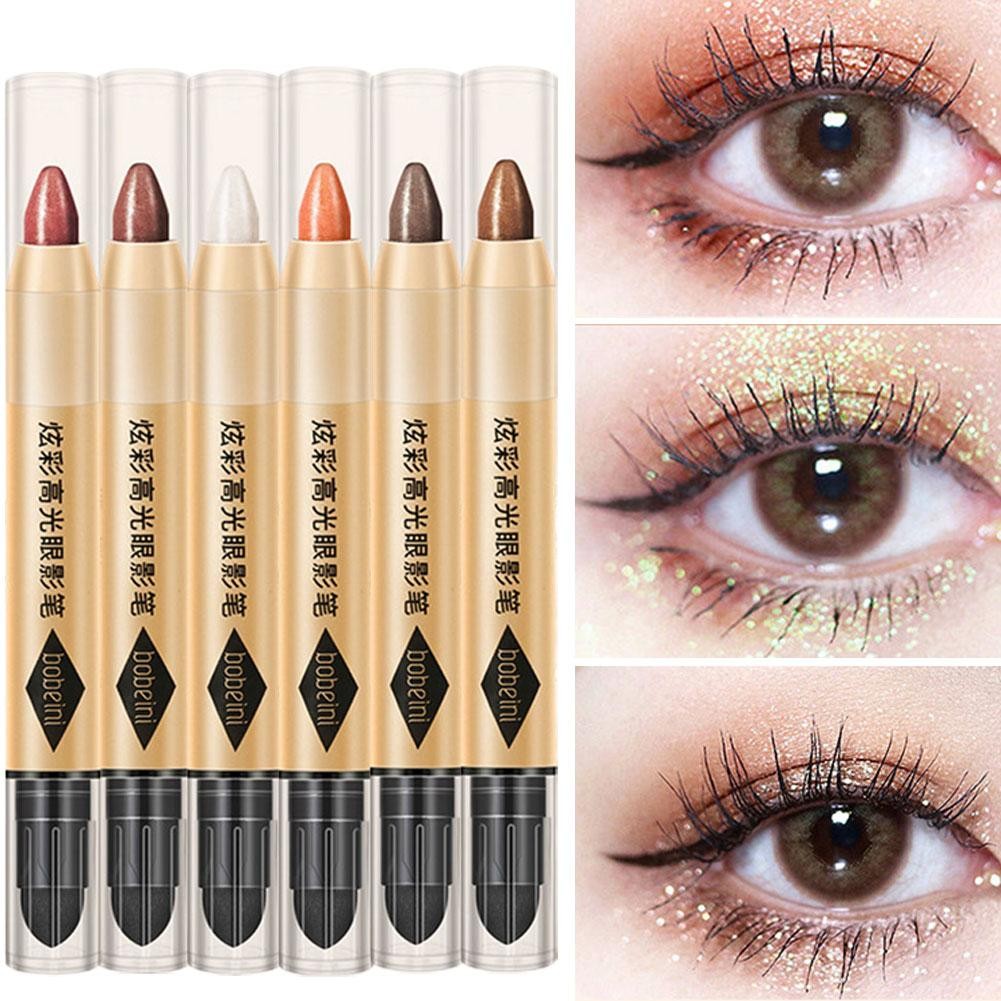 Bobeni Fantasy Color Highlight Eyeshadow Pencil Double-head Sweat Phấn mắt chống thấm nước D2w3