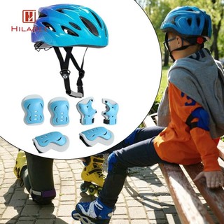 HILABEE Bộ Mũ Bảo Hiểm Xe Đạp Trẻ Em Có Miếng Lót Đầu Gối Di Động Thoải Mái Thiết Thực Mũ Bảo Hiểm Trượt Băng Cho Thể Thao Trượt patin Longboard Bé Gái