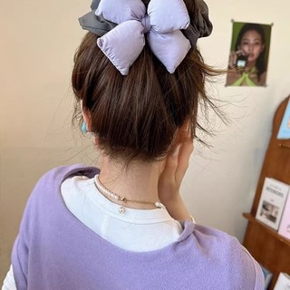 Thắt nơ lấp đầy cotton mùa hè, dây buộc tóc 2025 25.4.28