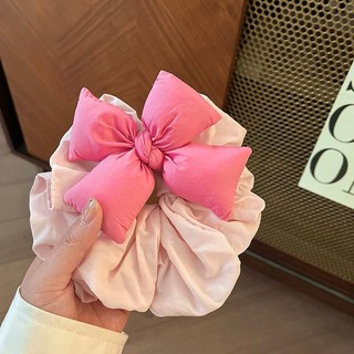 Thắt nơ lấp đầy cotton mùa hè, dây buộc tóc 2025 25.4.28