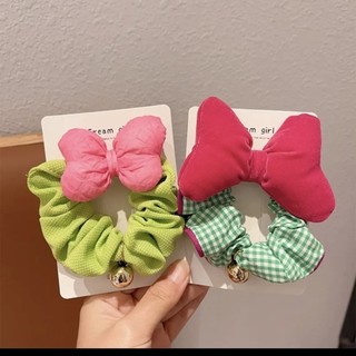 ✨Phong cách ngọt ngào Phong cách công chúa đang chạy trốn ~ Vòng tóc trẻ em Plum Jam Bowknot Phiên bản Hàn Quốc Thiết kế màu sắc tương phản cho trẻ em Phụ kiện tóc ngọt ngào Băng đô 25.4.28