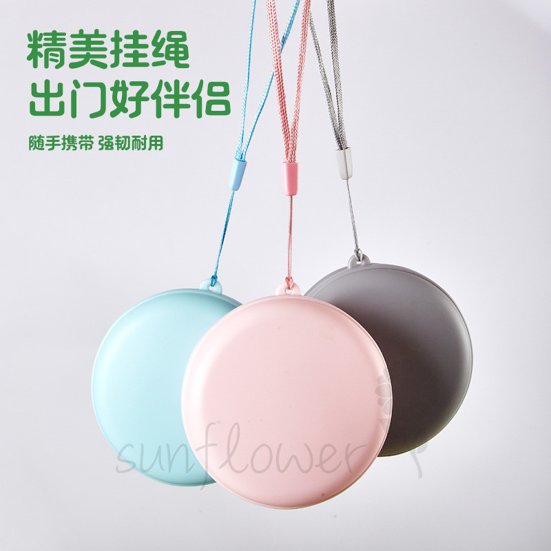 [hướng dương] Cốc nước có thể gập lại Macaron Dopamine Du lịch di động dễ thương