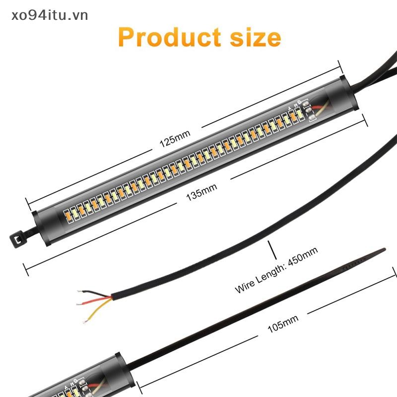XOITU LED Xe Máy Bật Đèn Tín Hiệu & DRL Moto Flasher Vòng Nĩa Dải Đèn VN