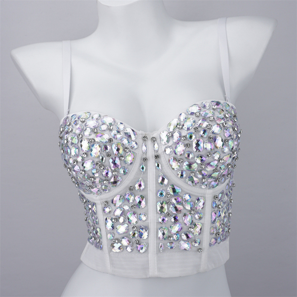 Bán Thiết Kế Sense Niche Pure Desire Nightclub Tube Top Đính Hạt Sáng Kim Cương Phù Hợp Với Sling Ngoài Mặc Kỳ Nghỉ Carnival Top