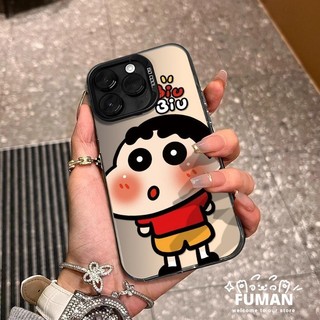 Vỏ Crayon Shin-chan dễ thương cho OPPO Realme Neo 7 GT6 GT5 P1 Pro 6i 5i 5s 5 Q5 C3 C1 Reno 6 5 Pro 5F 4F 4 Lite 5G 4G Vỏ bảo vệ ống kính Vỏ điện thoại chống rơi