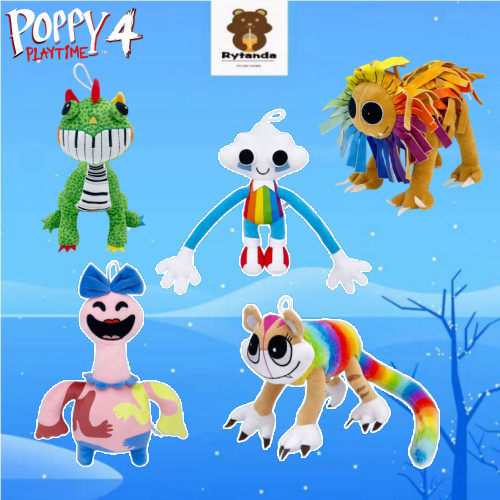 Poppy Playtime 4 Đồ chơi sang trọng Nhồi bông mềm Huggy Wuggy Plushie Nhân vật, Quà tặng sinh nhật/Giáng sinh cho bé