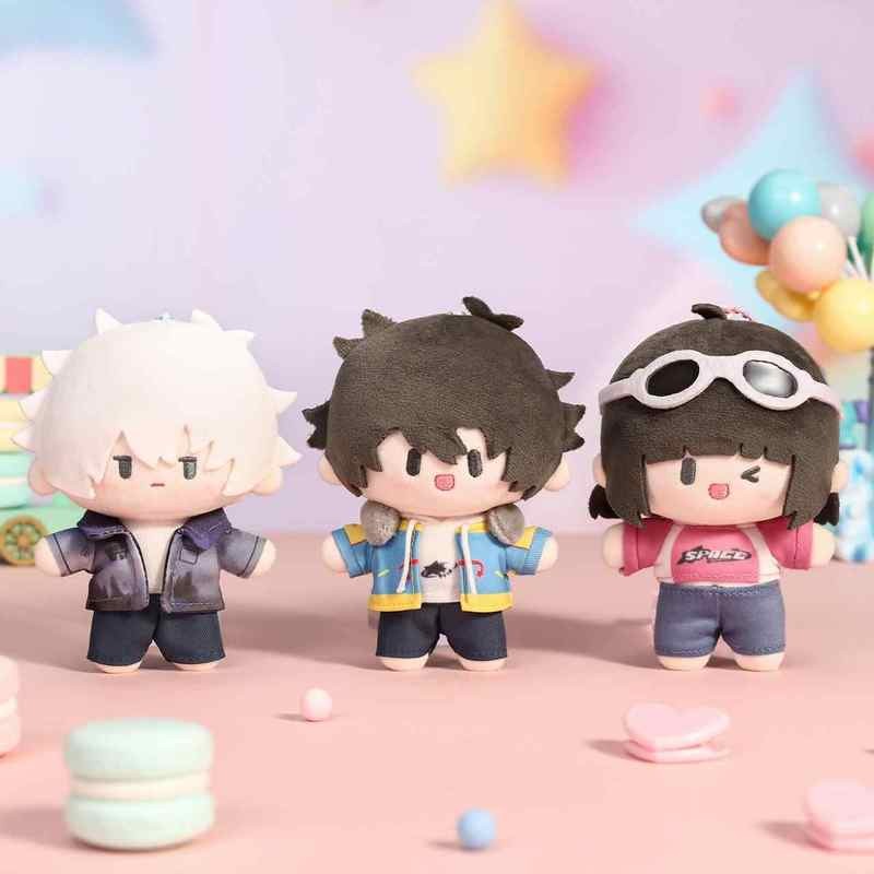 Link Click Móc khóa búp bê sang trọng – Hình đồ chơi nhồi bông Charles, Lucas, Jo 12CM