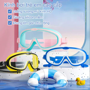 Kính bơi trẻ em cao cấp，chốngsương mù kính HD，khung lớn góc nhìn rộng，cho bé 3-16 tuổi