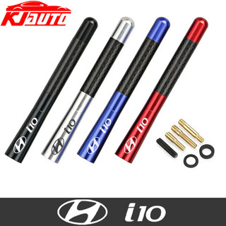 Đa Năng 12cm Hyundai I10 Ăng Ten Ô Tô Sợi Carbon Radio FM Antena Đen Bộ Cho I10 PA IA BA AC3 AI3 2019-UP