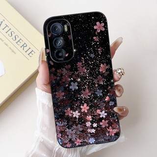 Dành Cho Motorola Edge 30 XT2203-1 Ốp Lưng Edge 30 Pro XT2201-1 Vỏ Silicon Mềm Hoa Bình Minh Cho Edge Plus 2022 Capa