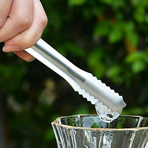 Kẹp Gắp Đá Răng Cưa 19cm Chất Liệu Inox Sáng Bóng Bền Đẹp, Chống Gỉ Tiện Lợi Chuyên Dụng Cho Pha Chế