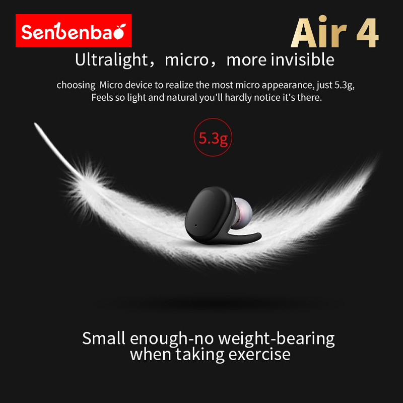Tai nghe Bluetooth Senbenbao Air 4 Tai nghe không dây Tai nghe nhét tai Bluetooth Tai nghe nhét tai không dây ENC Tai nghe không dây