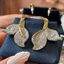 Tính khí đẹp Phong cách mới Bông tai đuôi cá Zircon khí chất thời trang