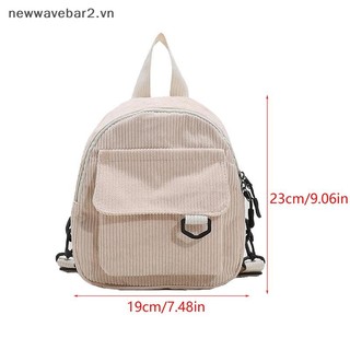 [Mới] Ba Lô Nữ Thời Trang Vải Nhung Màu Trơn Nhỏ Đơn Giản Du Lịch Thường Ngày Túi Đi Học Nữ Dung Tích Lớn.