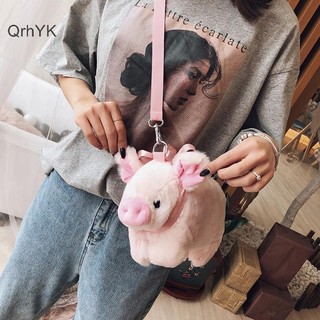 Nhà Máy Thời Trang Heo Con Hồng Sang Trọng Túi Hàn Quốc Dung Tích Lớn Nữ Đeo Vai Ins Búp Bê Dễ Thương Túi Messenger Túi Xách Đeo Ngang QrhYK