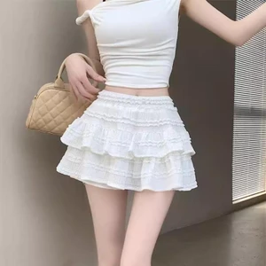 Chân Váy Nữ Kiểu Bèo 2 Tầng PINKSTORE29 Ren Xinh Xắn C102