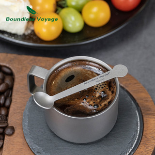 Boundless Voyage 5 Chiếc Thìa Cà Phê Titan Mini Espresso Thìa Cà Phê Thanh Phụ Kiện Cho Món Tráng Miệng, Trà, Đường & Mứt Ti1040T