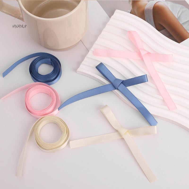 HNKMP 2M Ruy Băng Tóc Ruy Băng Dây Buộc Tóc Lụa Nữ Nơ Xoắn Dây Tóc Đuôi Ngựa Giá Đỡ Phụ Kiện Tóc.