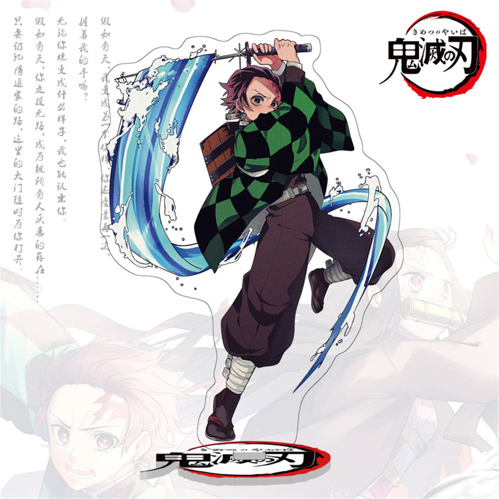 Móc Khoá, Mô Hình Standee Anime Demon Slayer Kimetsu no Yaiba Trang Trí Bàn Học