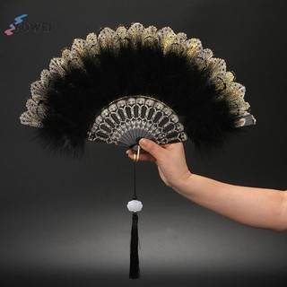 Quạt gấp YOWEI Lolita Nhật Bản Cô gái cổ tích ngọt ngào Dark Court Dance Hand Fan VN