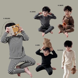 (2Y-10Y) Bộ Đồ Lót Trẻ Em Mùa Thu Bé De Rong Dài Tay Quần Dài Ấm Bộ Đồ Ngủ Trẻ Em Hai Mảnh Váy Ngủ