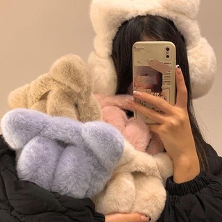 Bịt tai ASDFGER, Dụng cụ làm ấm tai sang trọng chống gió có thể gập lại, Bảo vệ tai mèo ấm áp mùa đông dễ thương ngoài trời